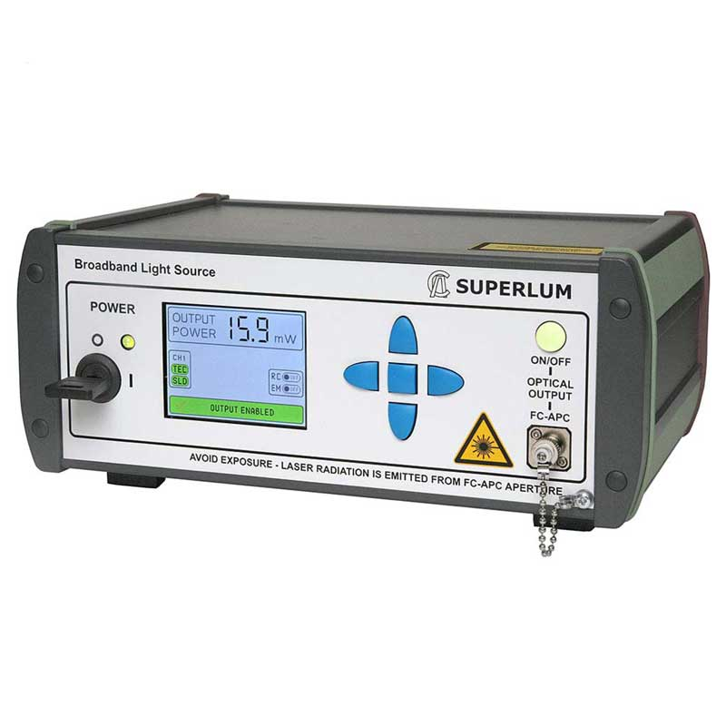 Precision Benchtop Broadband Light Source with a Very Wide Spectrum and Low Coherence