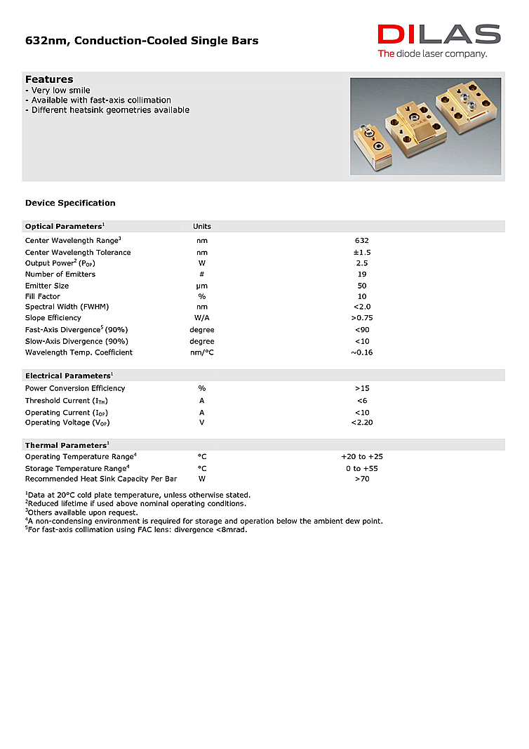 632nm | 2.5 Watt High Power Laser