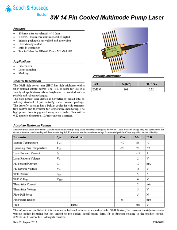 808nm Laser Diode | 3 Watts