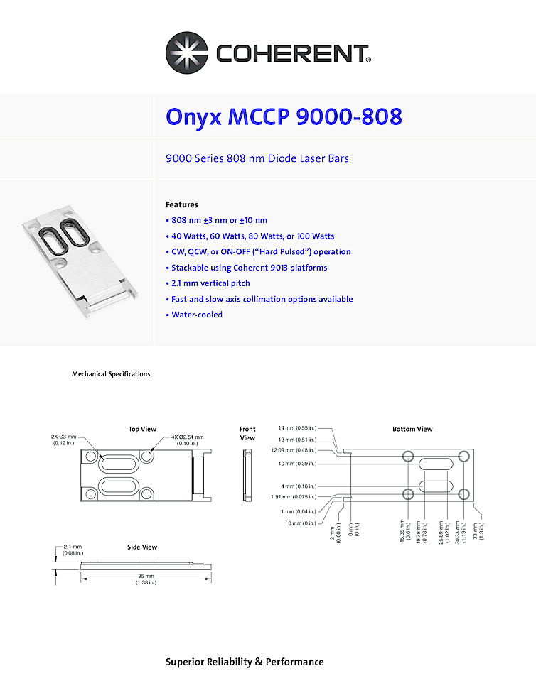 100W laser diode, 808nm