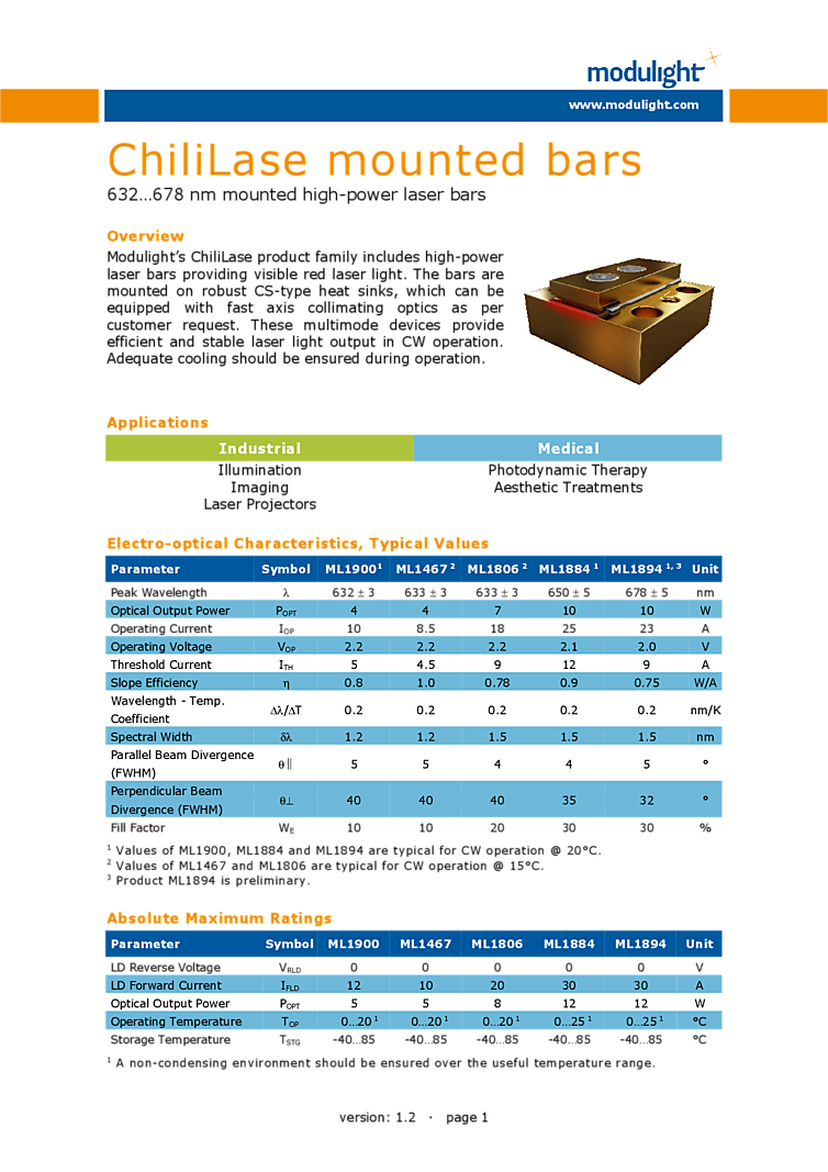 680nm 10W High Power Laser Diode