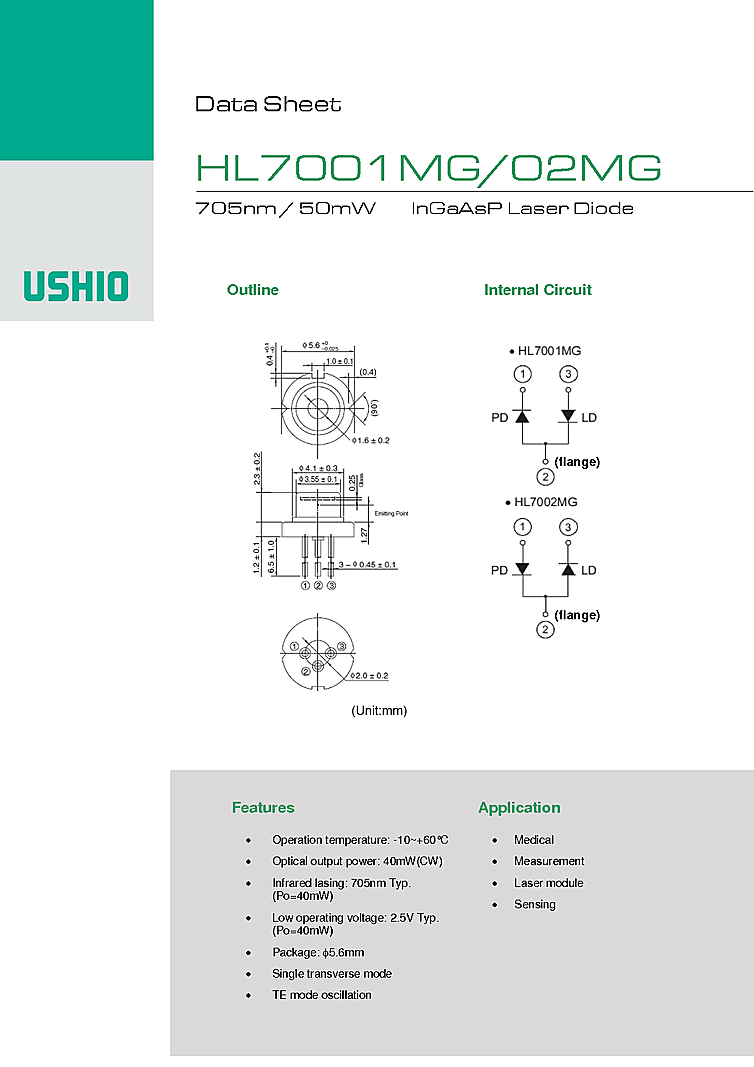 750nm Diode Laser, 50mW