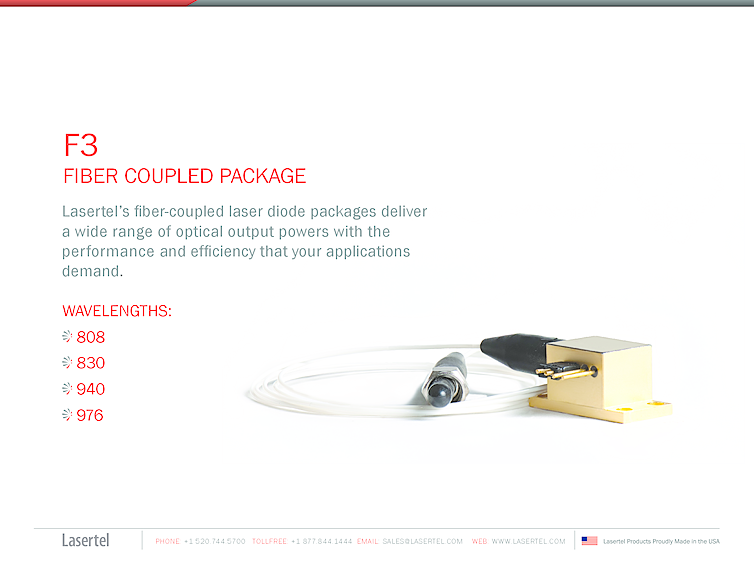 4W Laser Module, 808nm-976nm, F3
