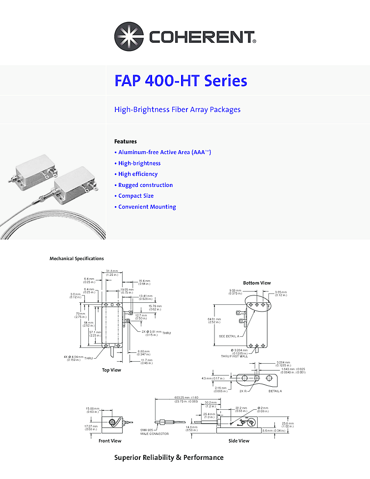 Coherent Laser, 808nm, 45Watt