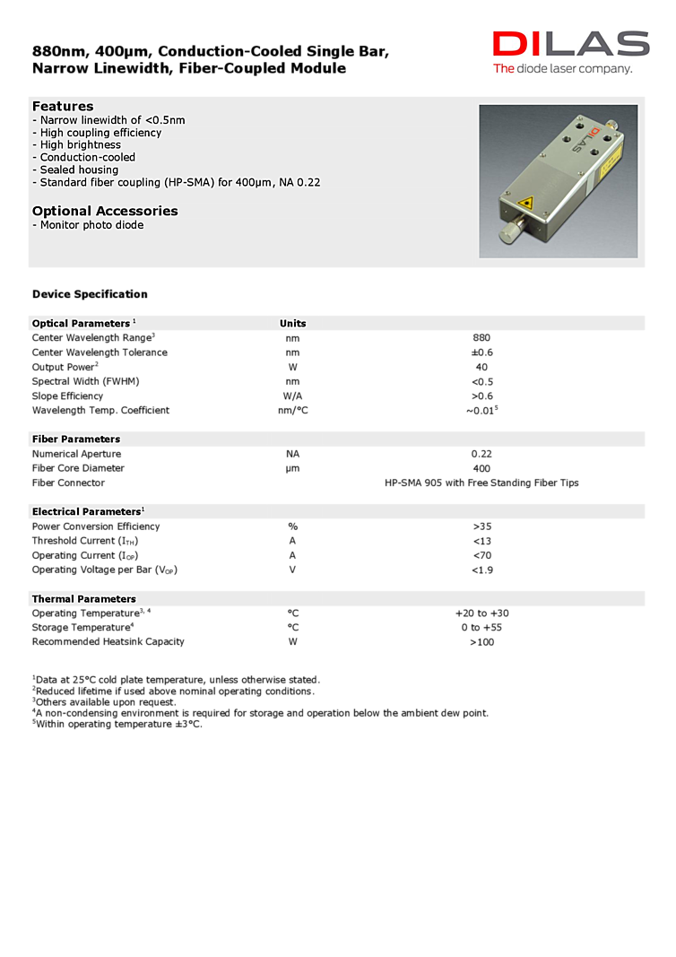Infrared Laser, 880nm, 40Watts