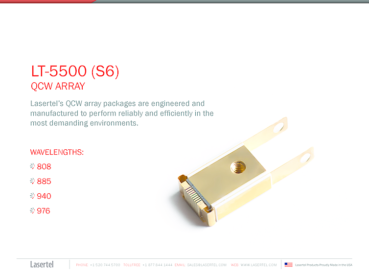 808nm-976nm, 100W Laser Diode