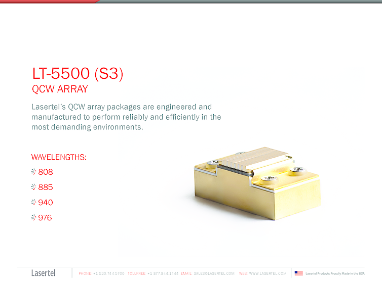 Pulsed Laser Array, S3 Package