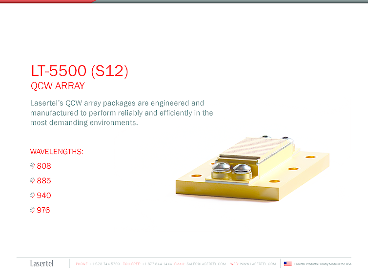 S12 Diode Laser Array, 0.3kW