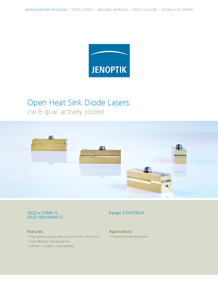 Pulsed/CW Lasers, 808nm, 938nm