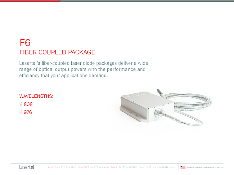1kW Pump Laser, 808nm, 976nm