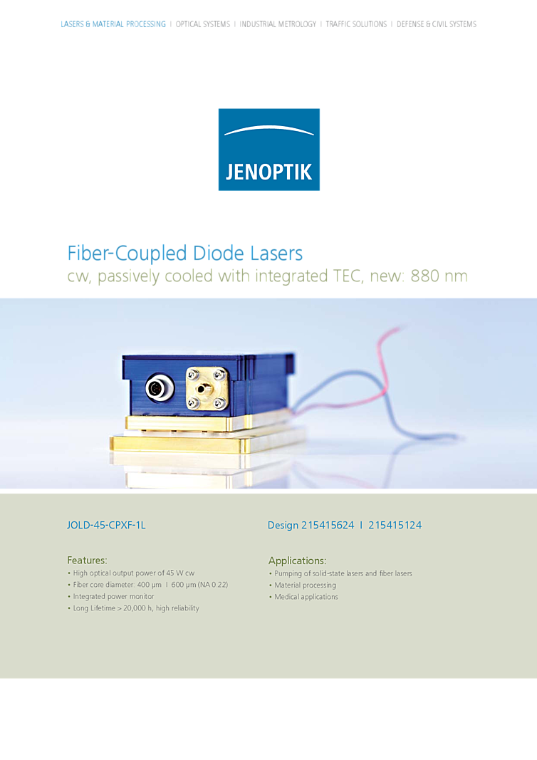 45W, 915nm laser diode module