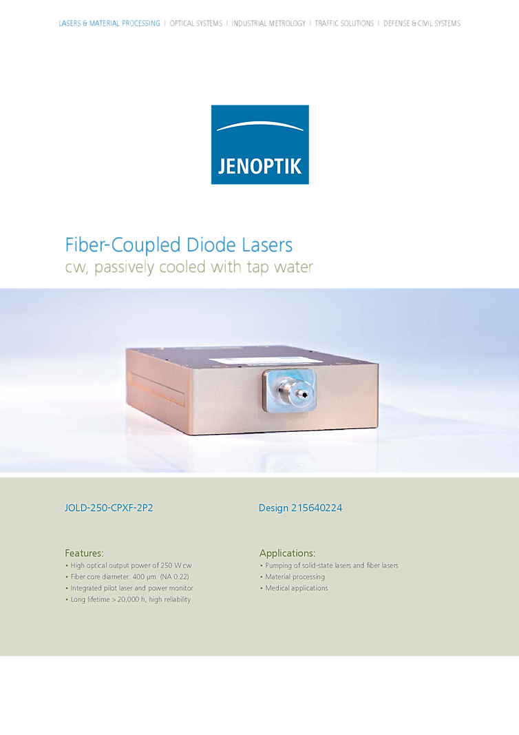 Laser Stack | 915nm, 250W