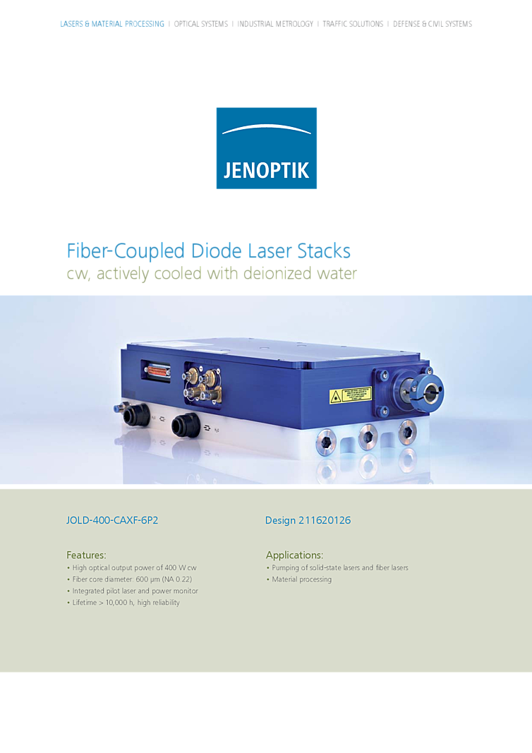 915nm Laser Diode  |  400W