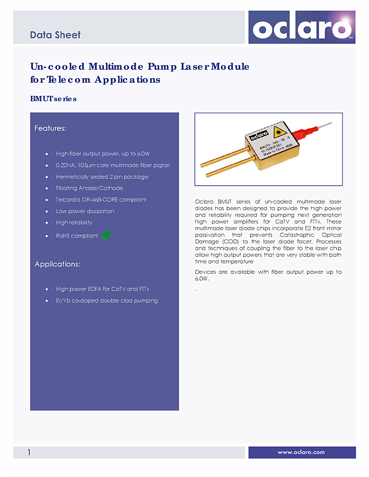 Laser Module, 6Watts, 940nm