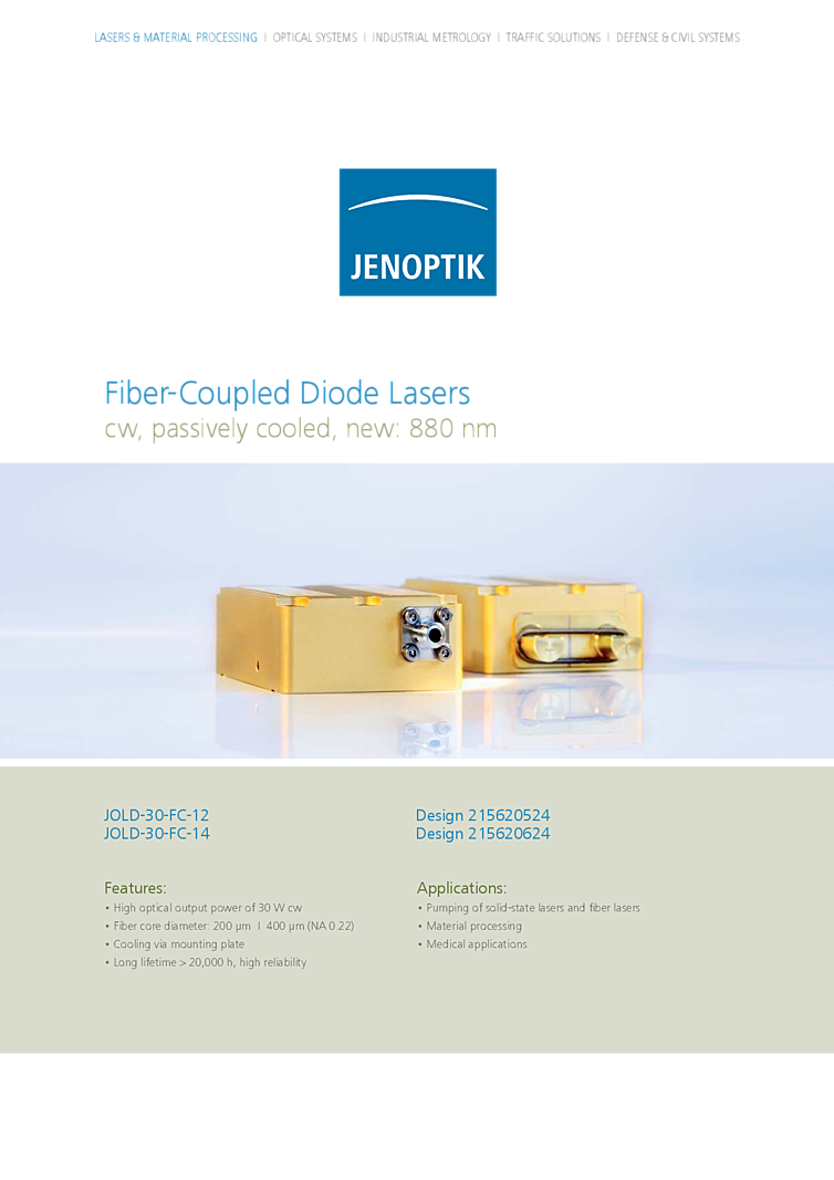 938nm, 30W Laser Diode