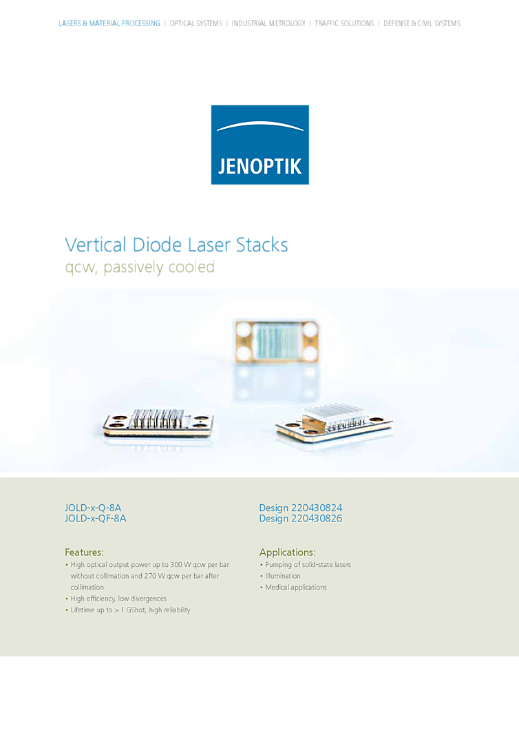 2400W Laserdiode stack, 940nm