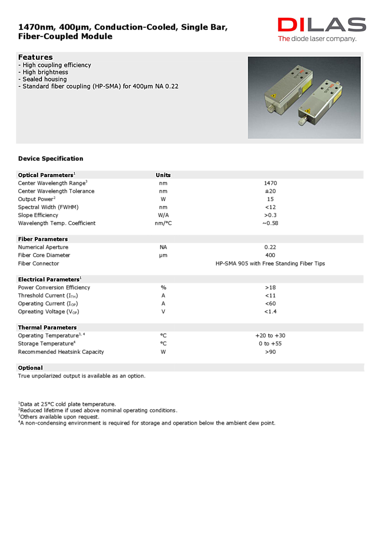 1470nm, 15Watt Module