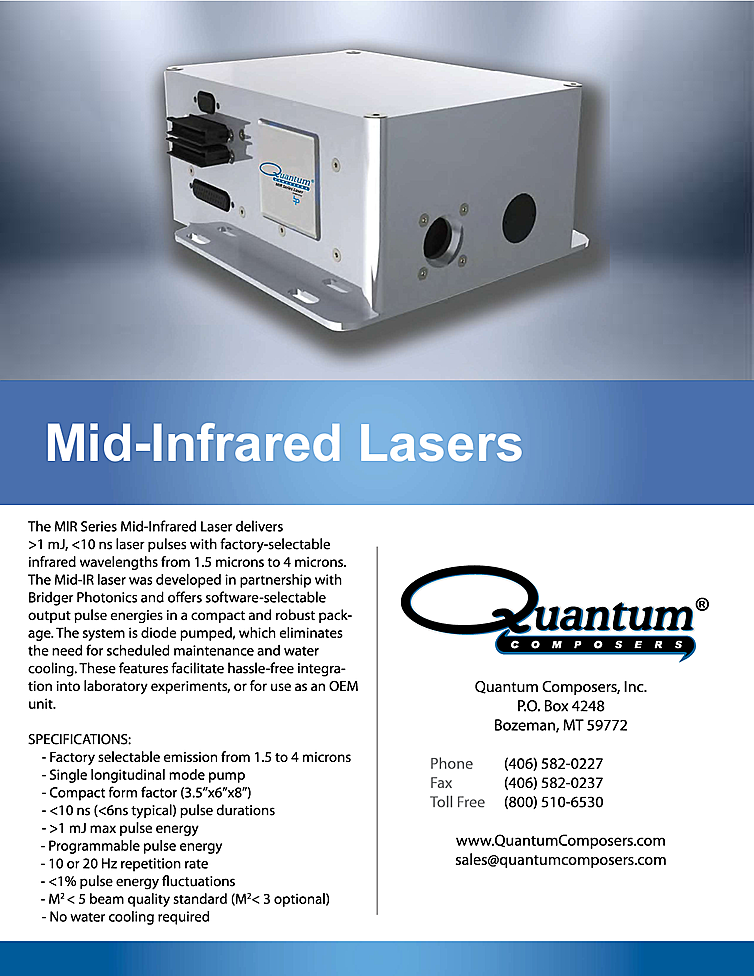 Nanosecond Laser from Quantum Composers