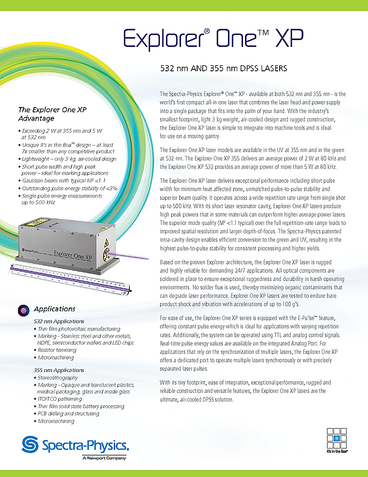 Nanosecond Laser, 532nm, 63µJ