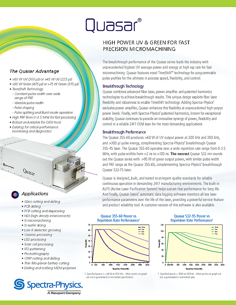 Nanosecond Laser, 355nm, 300µJ