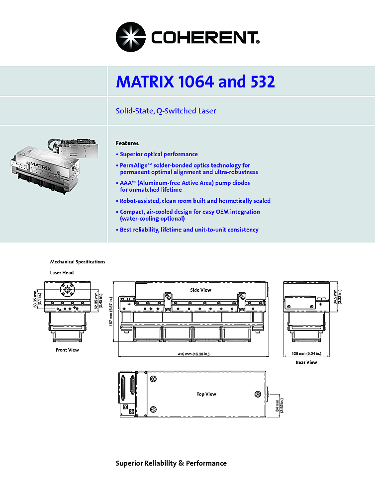 Q-Switch Laser, Nanosecond, 1064nm, 10W