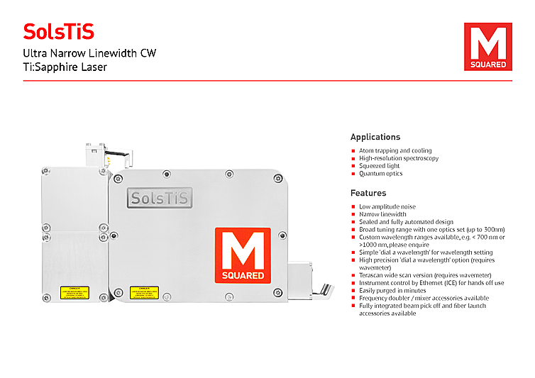 CW Laser, 725nm-875nm, 4W