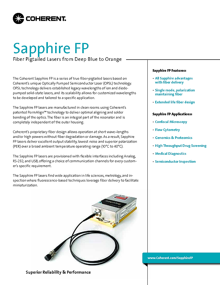 CW Laser, 488nm, 200mW