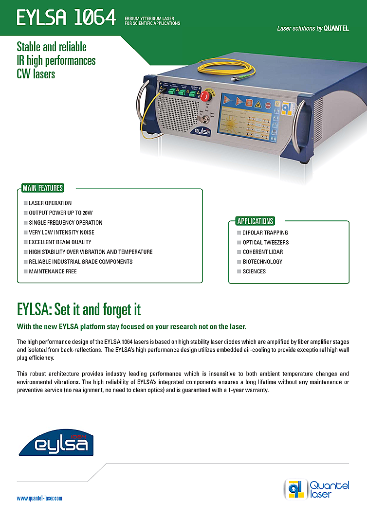 CW Laser, 1064nm, 10W