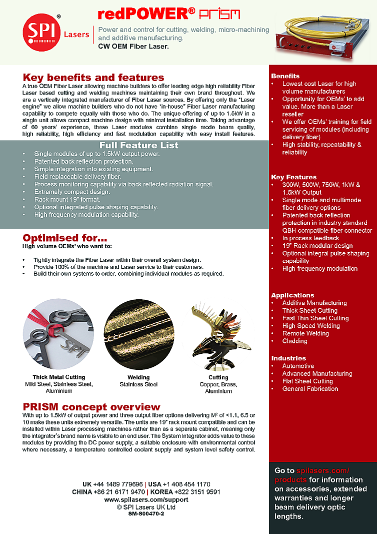 Fiber Laser, 1080nm, 1000W