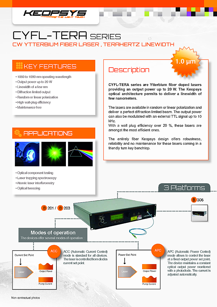 1075nm Ytterbium Fiber Laser, 20W