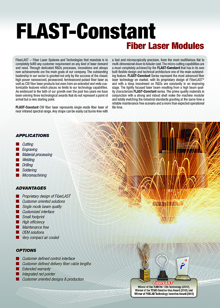 CW Fiber Laser, 1060nm, 200W