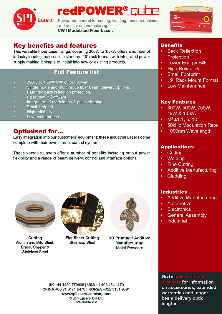 Fiber Laser, 1080nm, 1500W