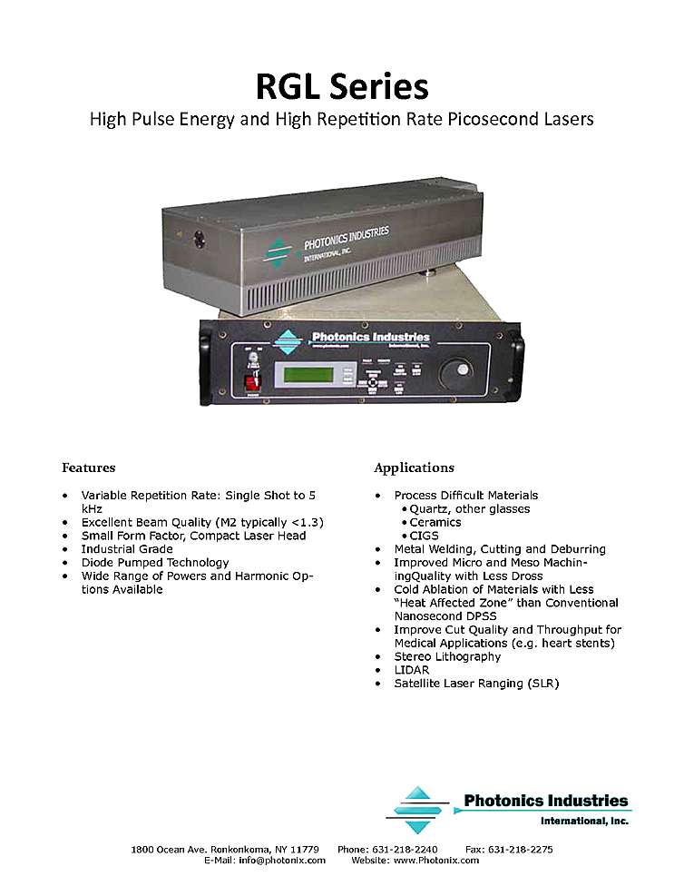 Picosecond Laser, 1064nm, 4mJ