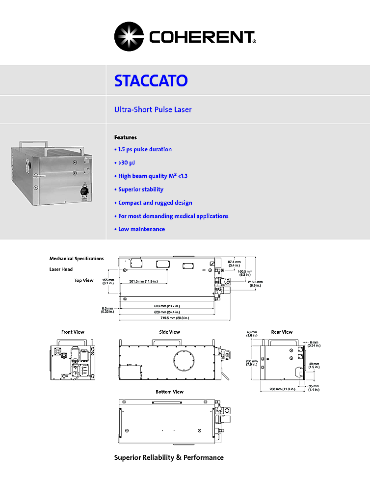 Picosecond Laser, 1030nm, 30µJ