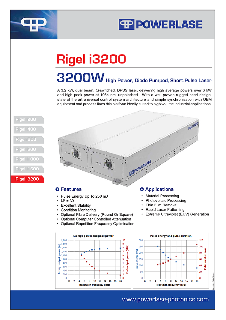 3200 Watt Q-Switched Nanosecond Laser