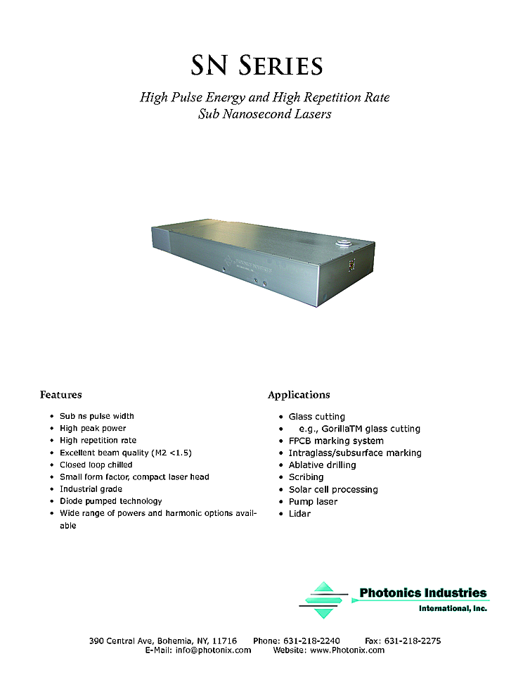 Nanosecond Laser, 1064nm, 40W
