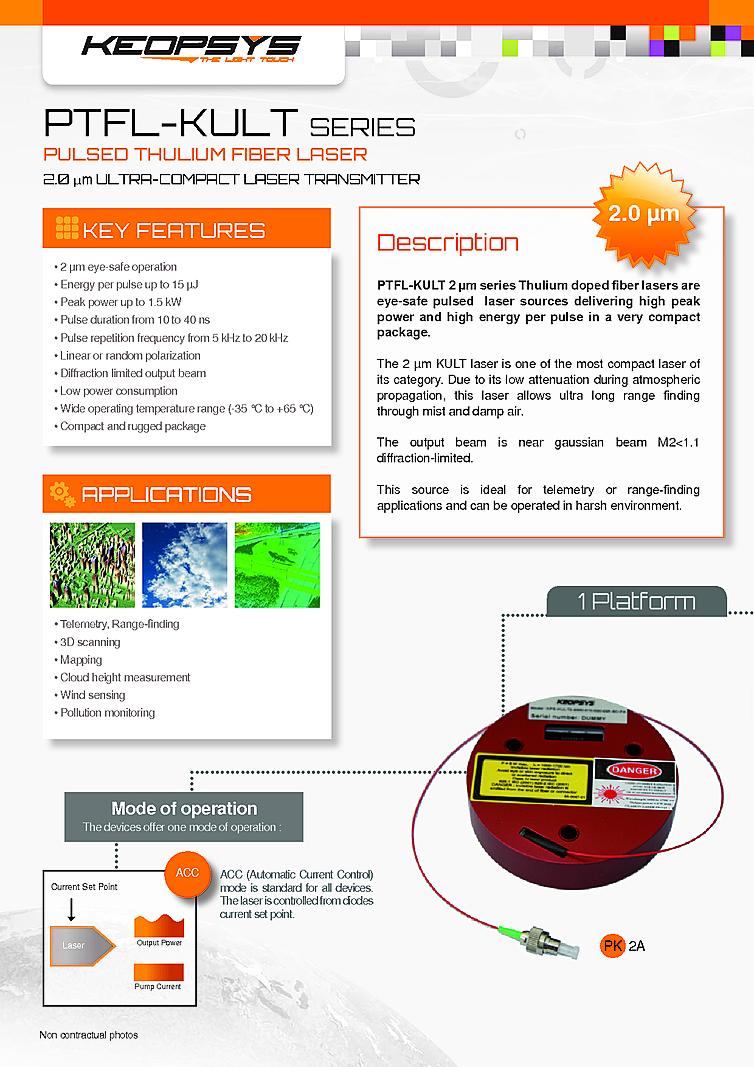 2000nm Thulium Nanosecond Laser