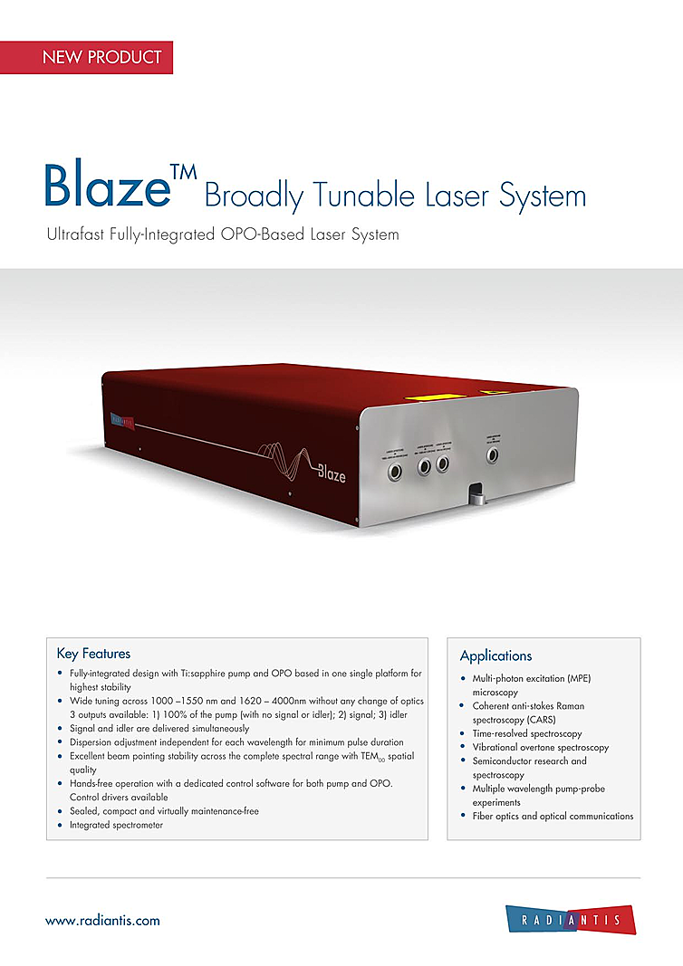 Femtosecond Laser, 1000nm-1550nm, 450mW