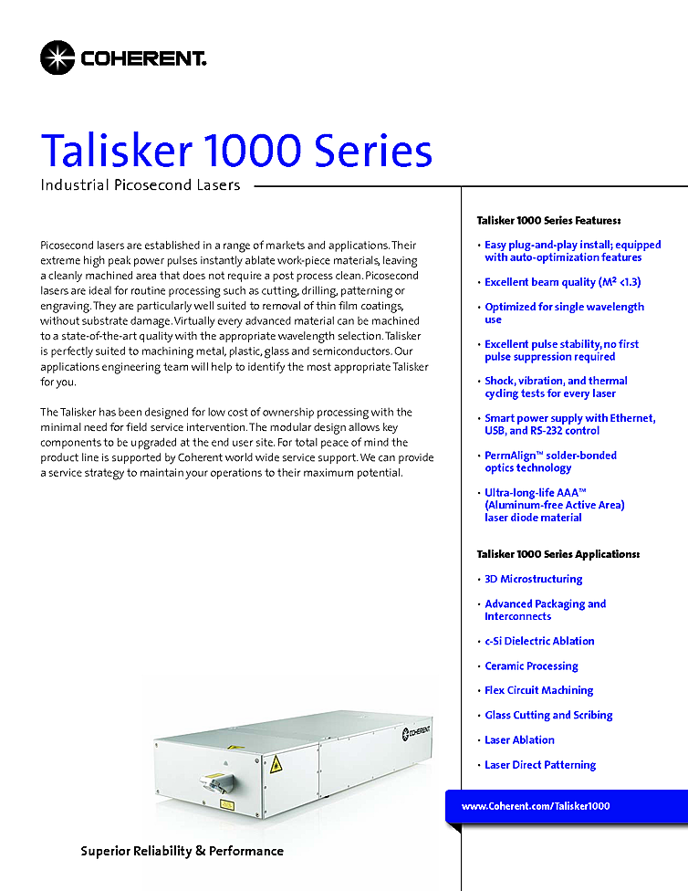 Picosecond Laser, 532nm, 30µJ