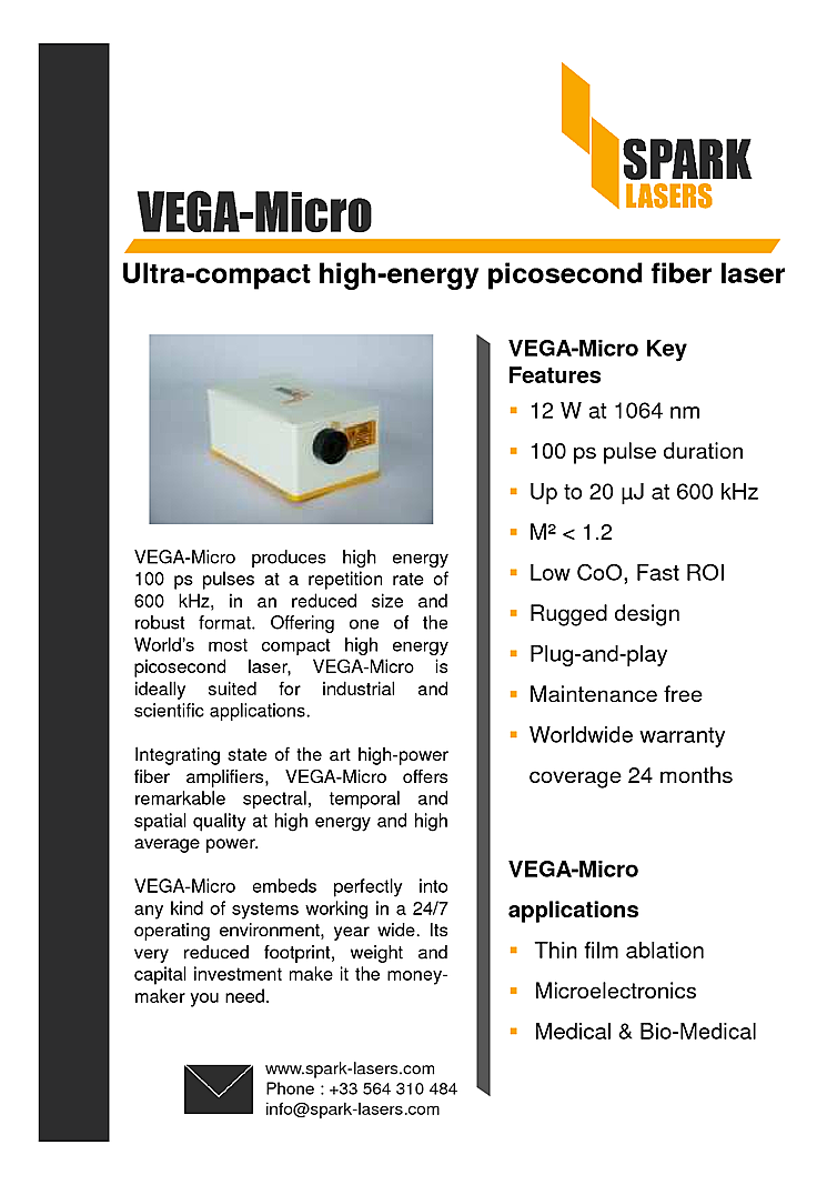 Fiber Laser, Picosecond, 1064nm, 20µJ