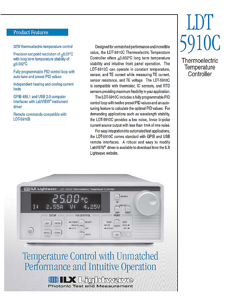 LDT-5910 Series TEC Controller