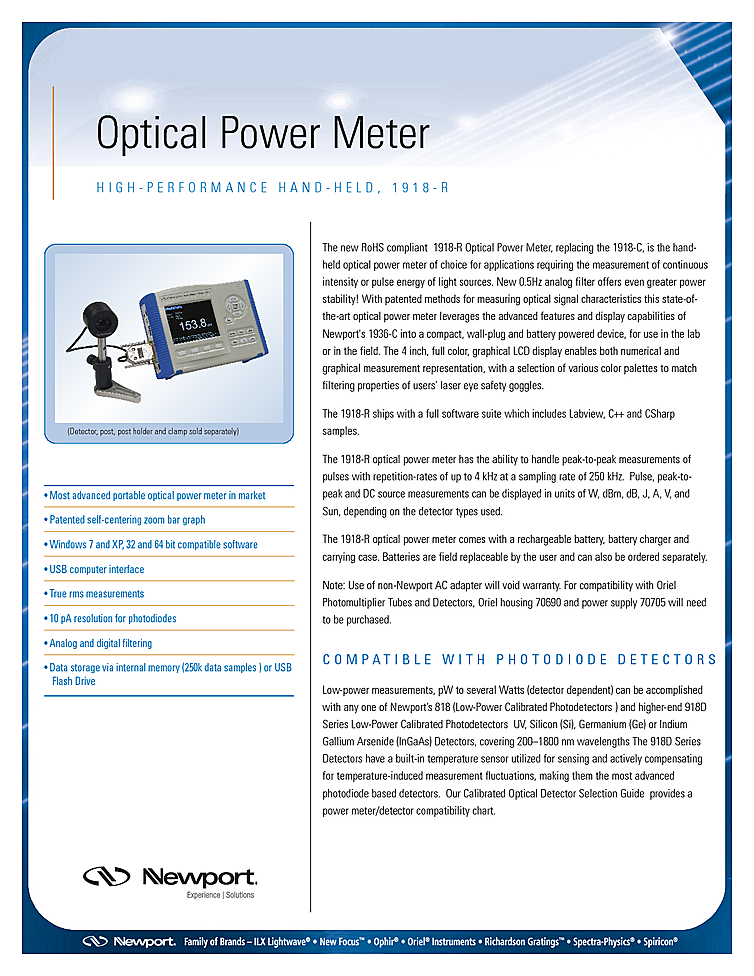 Optical Power Meter Handheld