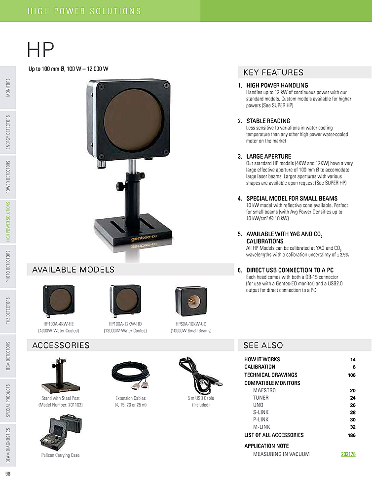 Optical Power Sensor, 3W-4500W