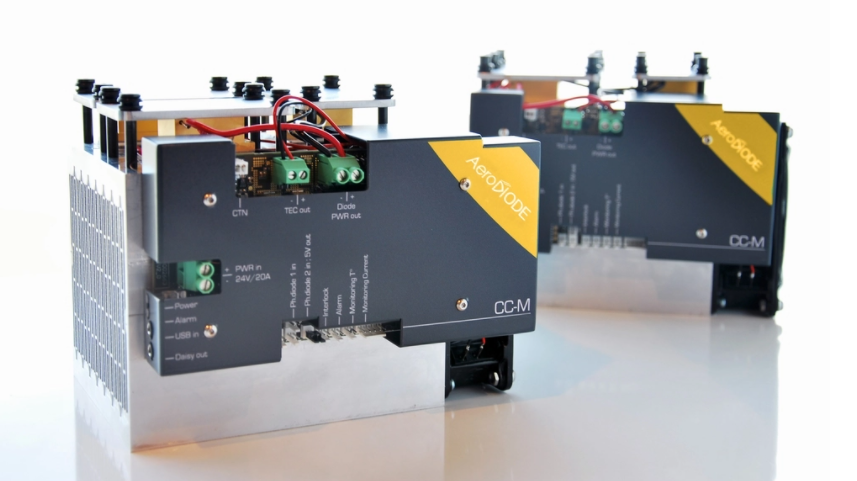 High power laser diode driver - 36 V/21 A with TEC & Air Cooling
