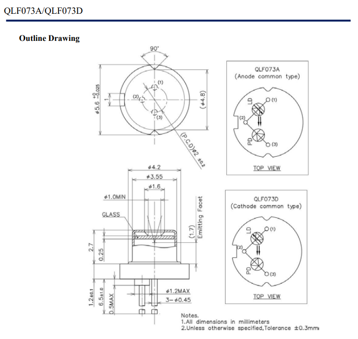 785nm CW FP Laser Diode