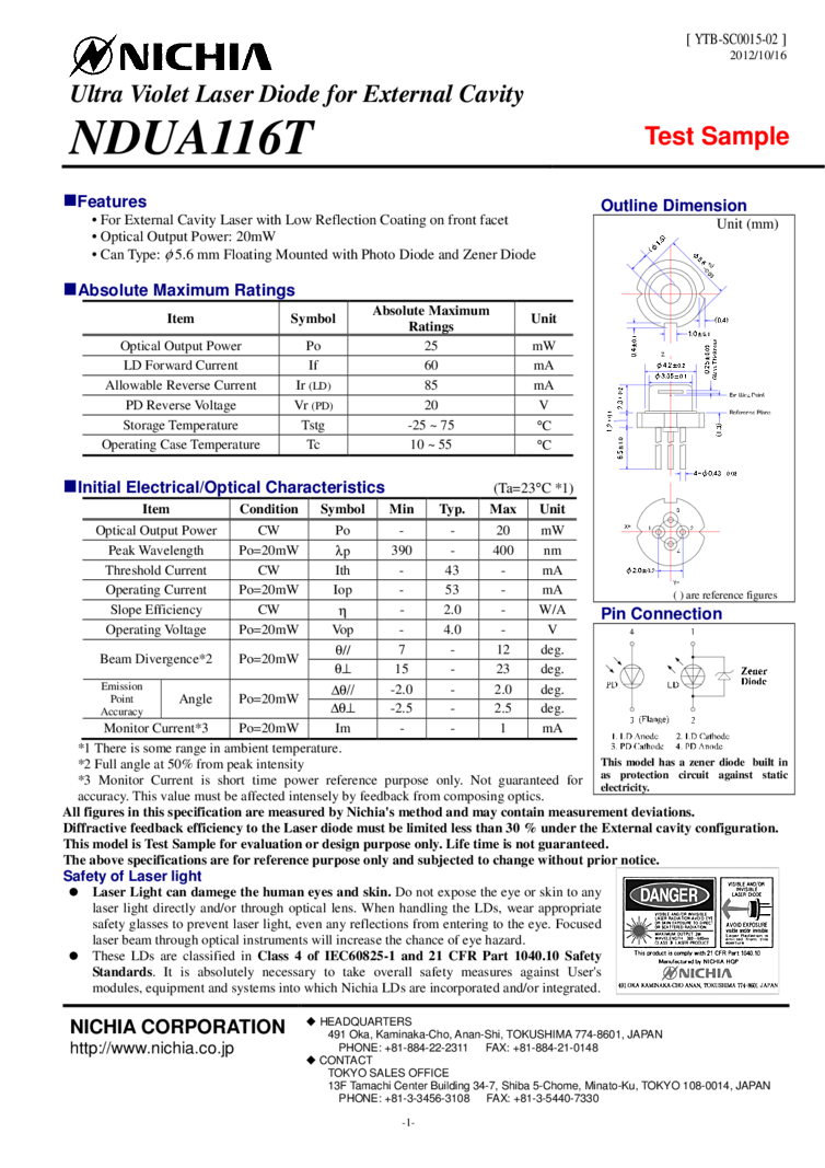 390nm Diode Laser | Ultra Violet
