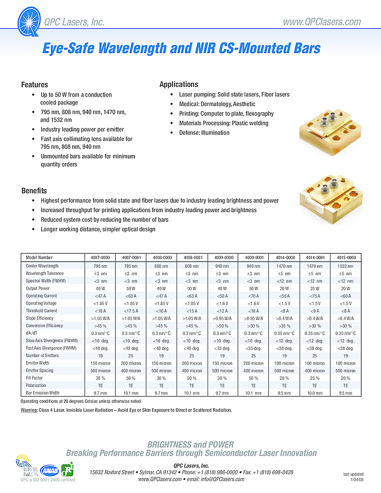 50W Laser Module, 795nm