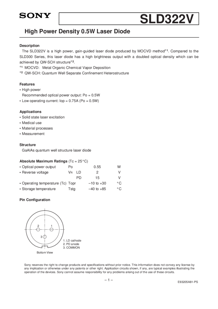790nm Laser Diode, 500mW
