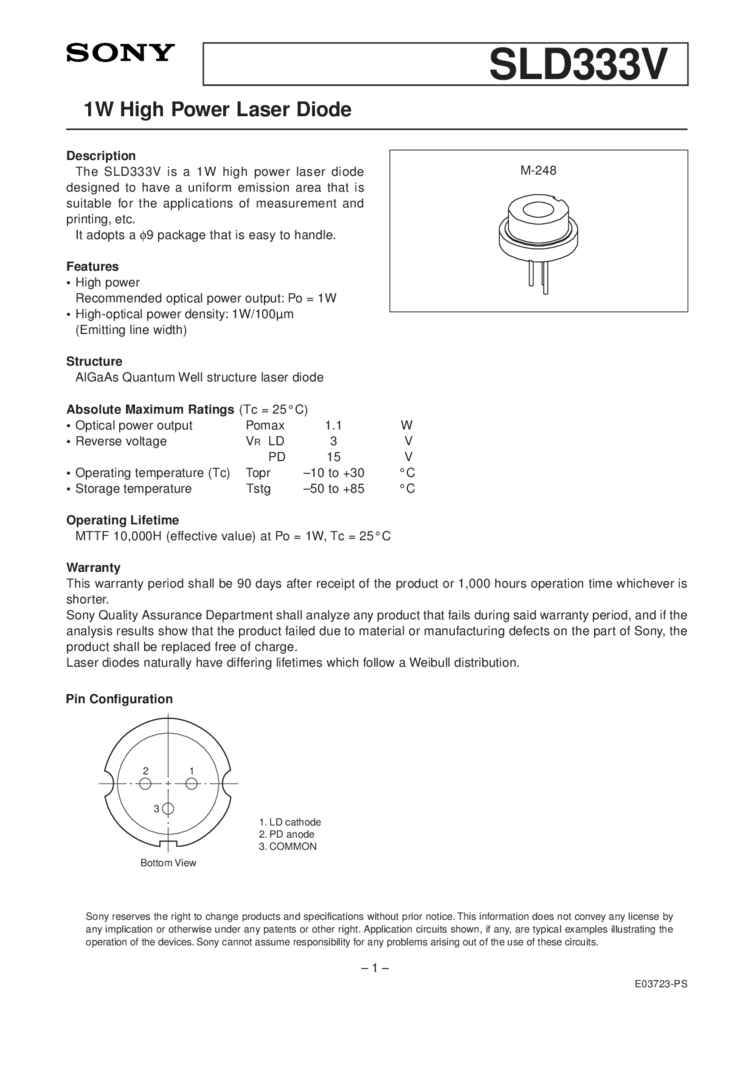 High Power Laser Diode, 790nm-840nm