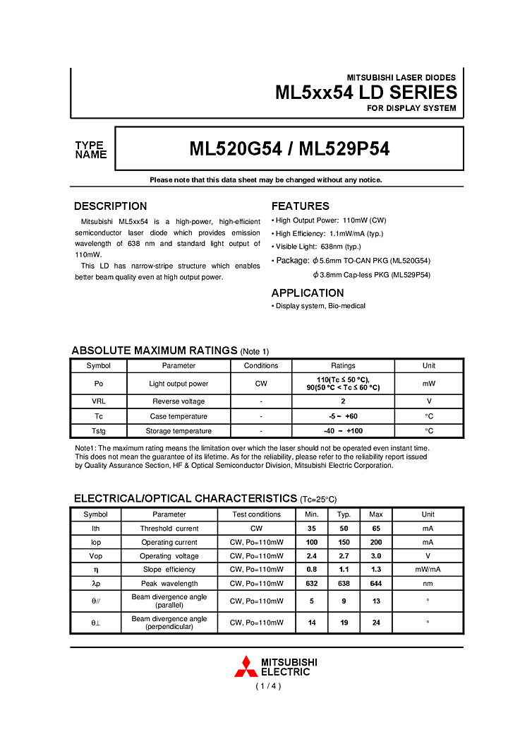 Semiconductor Laser | 638nm